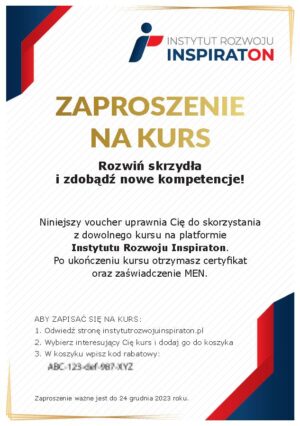 Voucher prezentowy na dowolny kurs